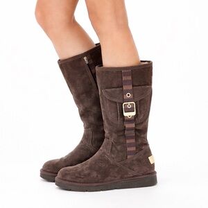 UGG 1895 Retro Cargo Boots in Brown Suede 7